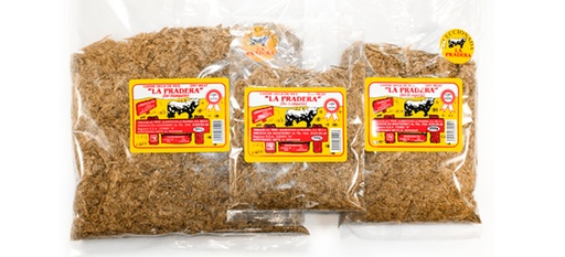 Carne seca La Pradera Deshebrada,1 kilo (Presentación 100 Grms)  