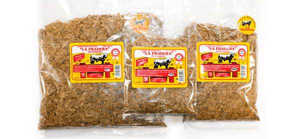 Carne seca La Parcela Deshebrada,1 kilo (Presentación 250 Grms) 