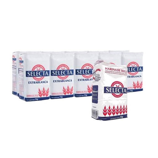 [HARI-1000] Harina Selecta - Paquete de 10 Piezas (1 kg c/u)